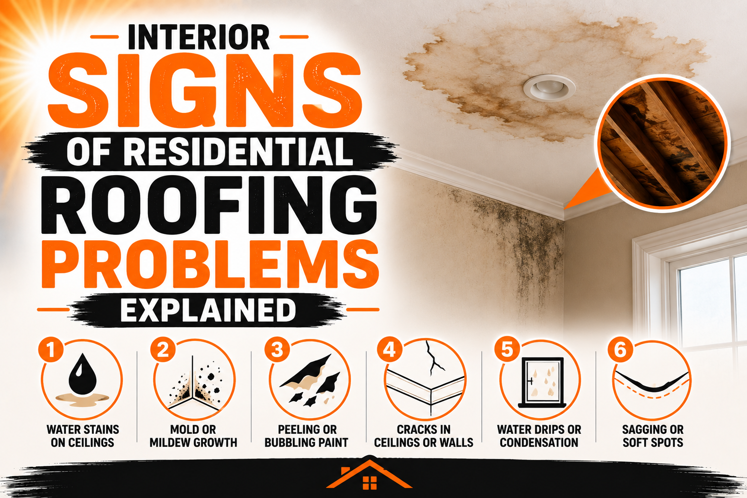 Interior Signs of Residential Roofing Problems Explained