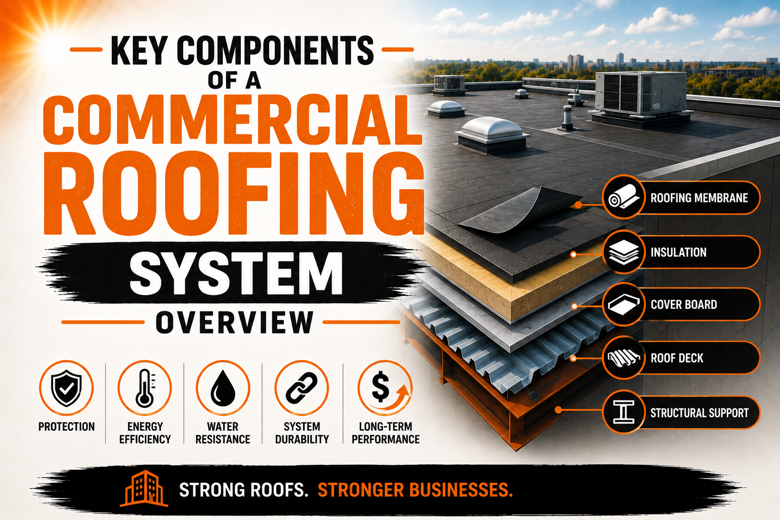 Key Components of a Commercial Roofing System Overview