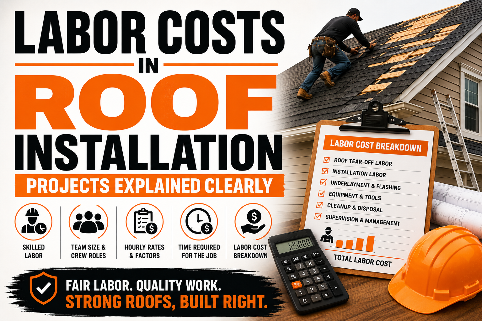Labor Costs in Roof Installation Projects Explained Clearly