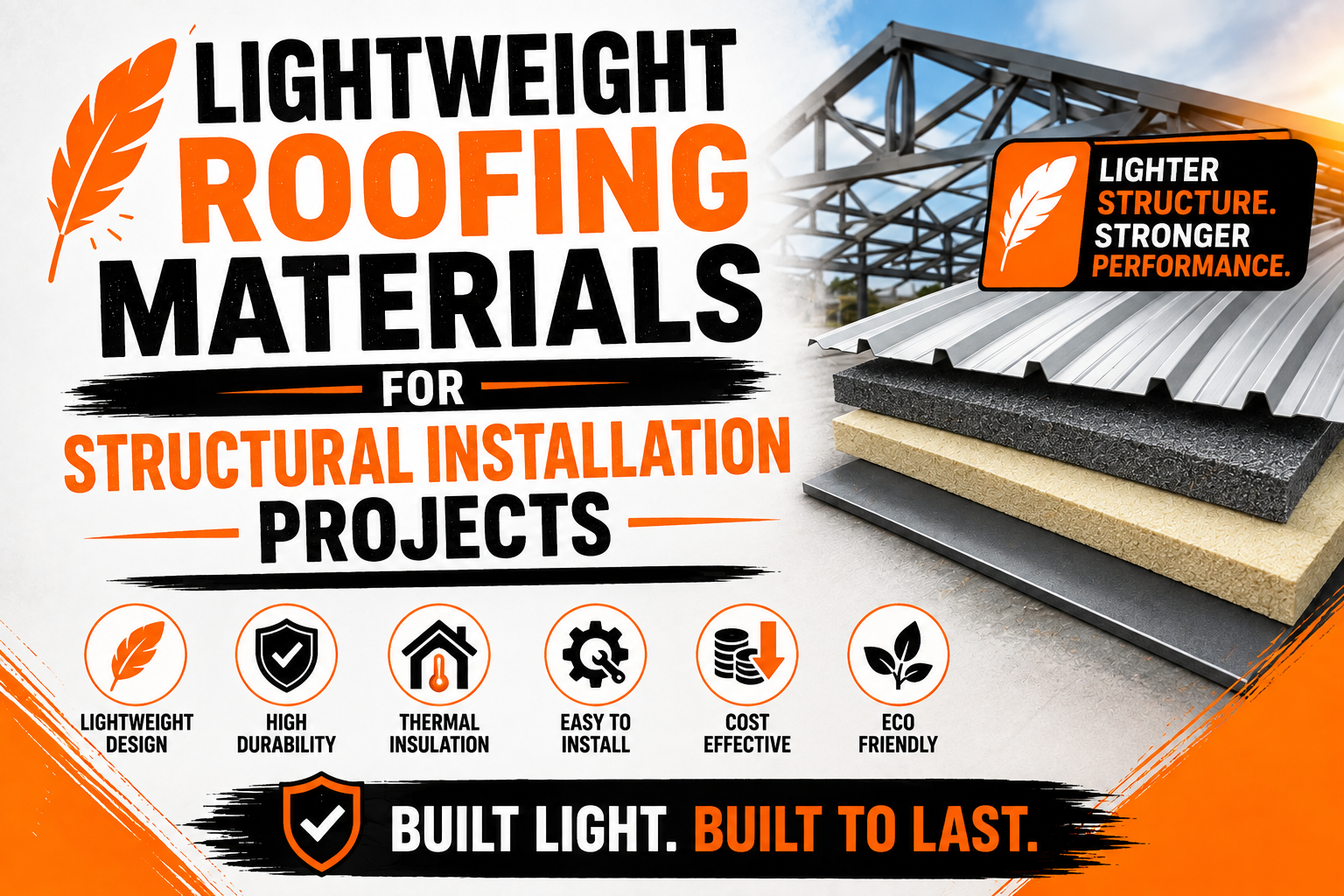 Lightweight Roofing Materials for Structural Installation Projects