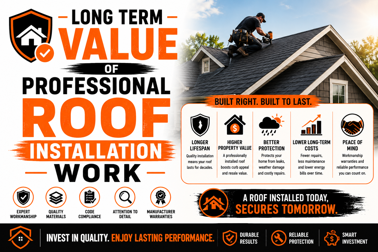 Long Term Value of Professional Roof Installation Work