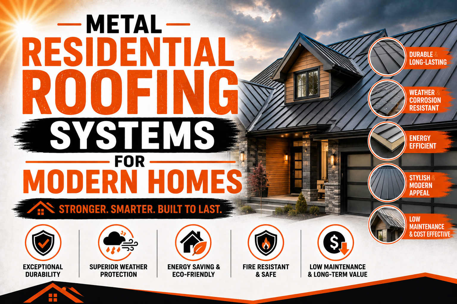 Metal Residential Roofing Systems for Modern Homes Explained