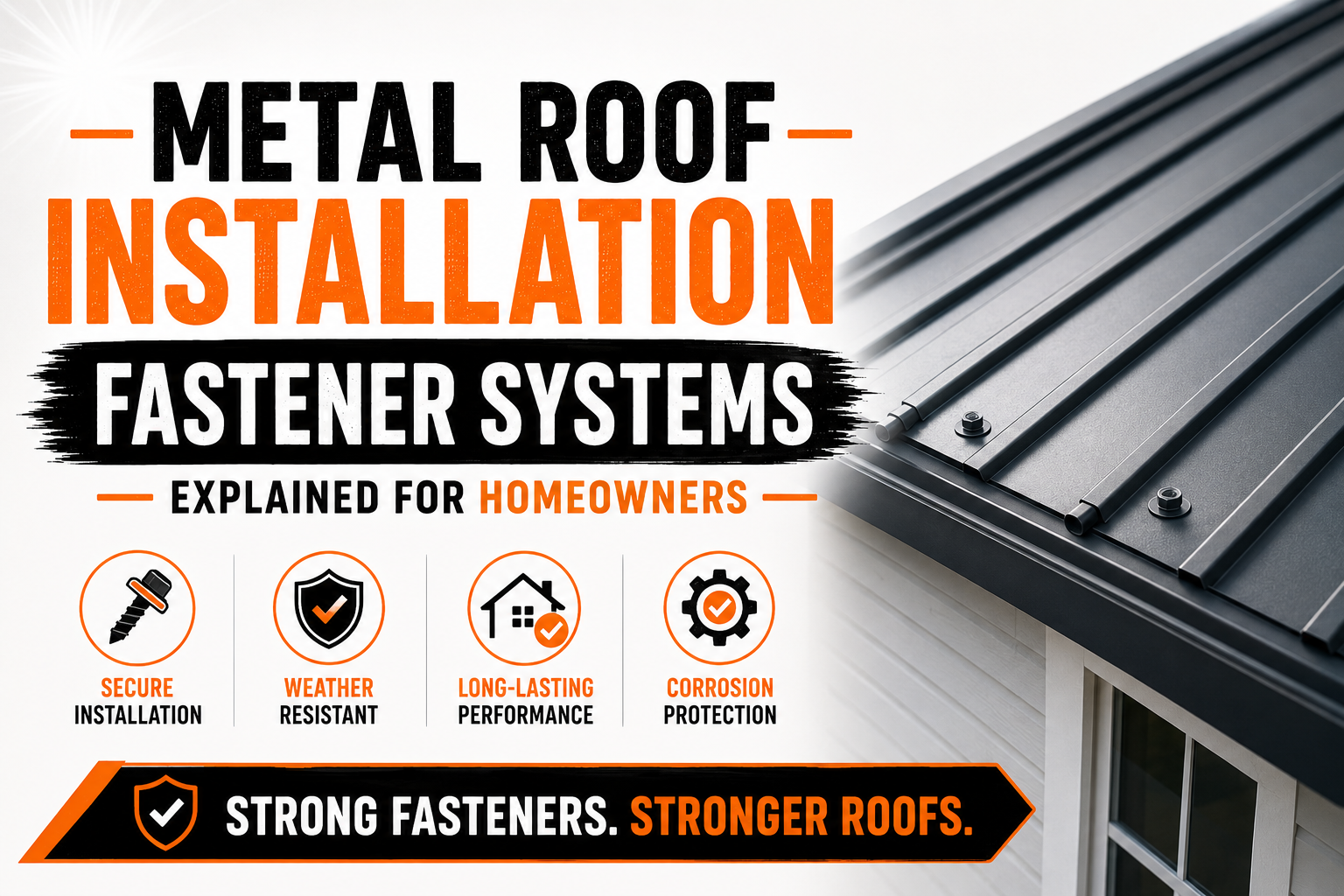 Metal Roof Installation Fastener Systems Explained for Homeowners