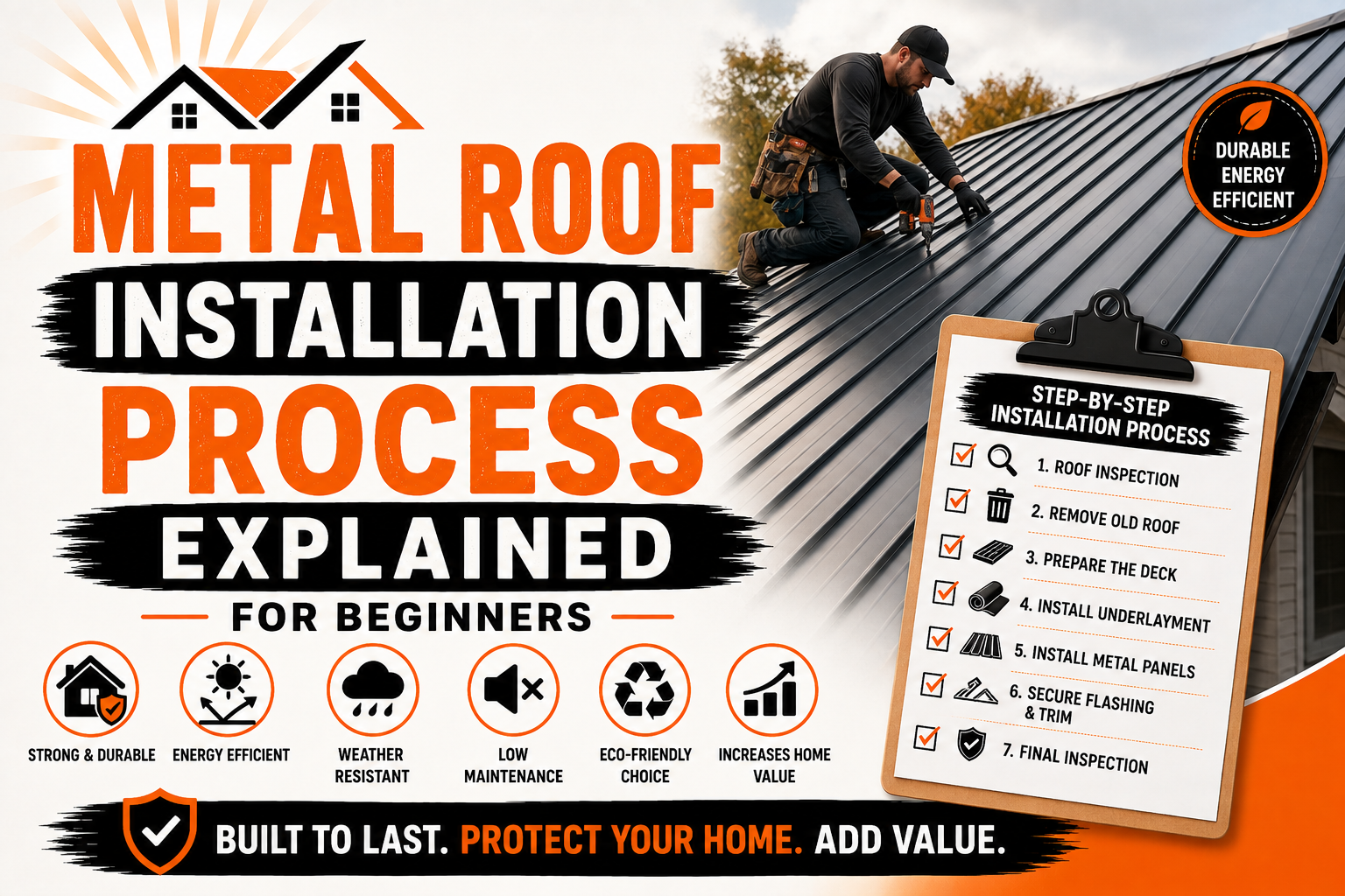Metal Roof Installation Process Explained for Beginners