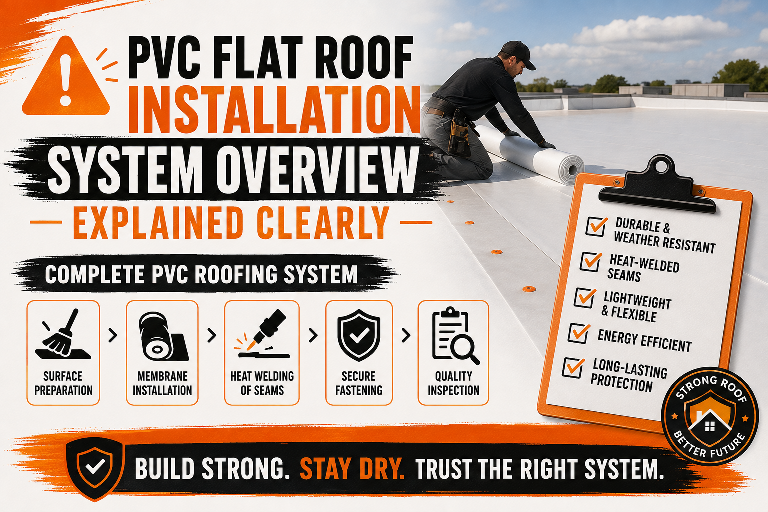 PVC Flat Roof Installation System Overview Explained Clearly