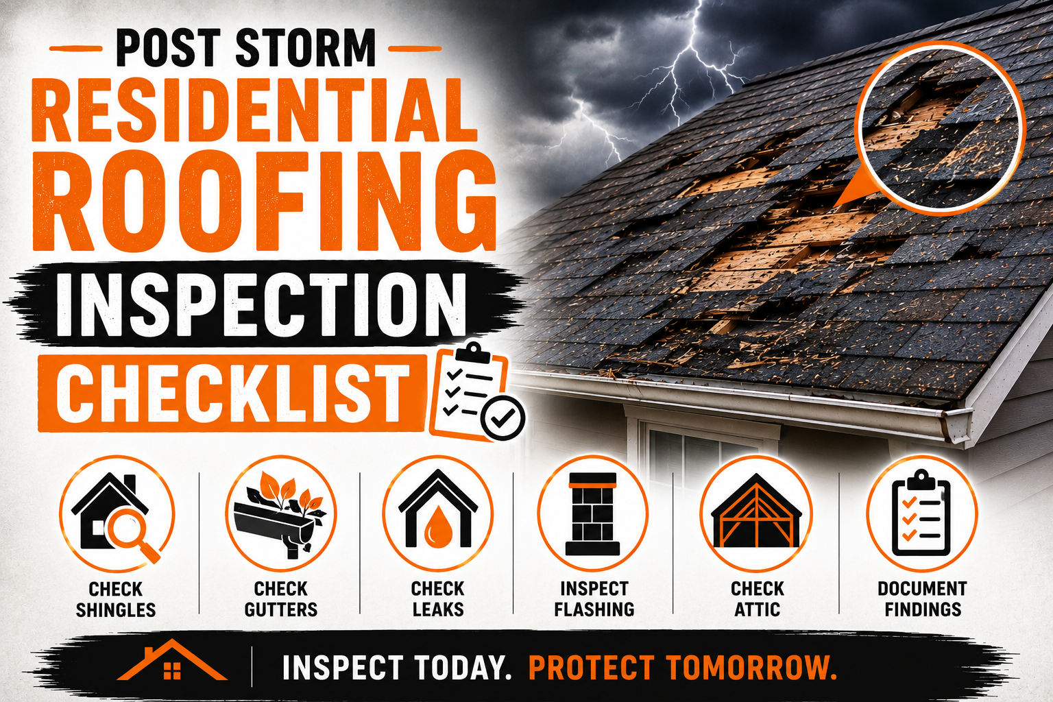 Post Storm Residential Roofing Inspection Checklist
