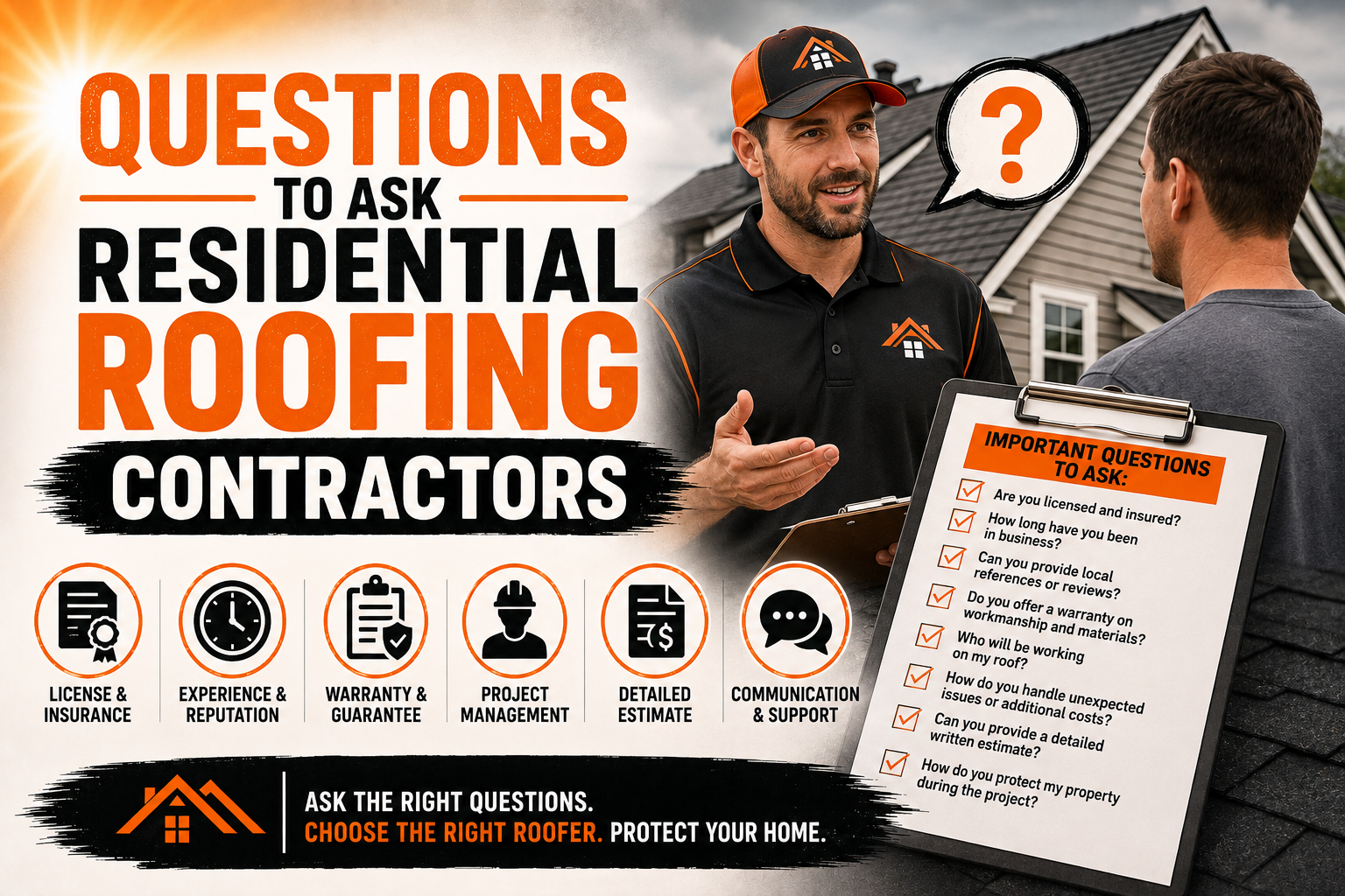 Questions to Ask Residential Roofing Contractors