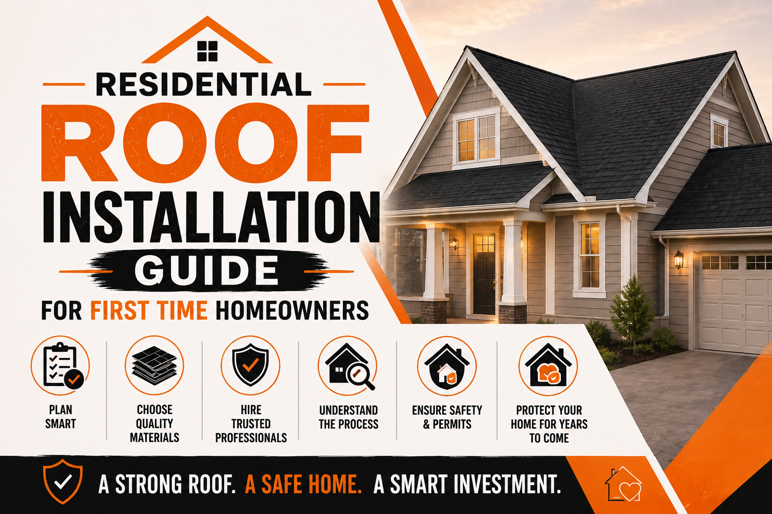 Residential Roof Installation Guide for First Time Homeowners