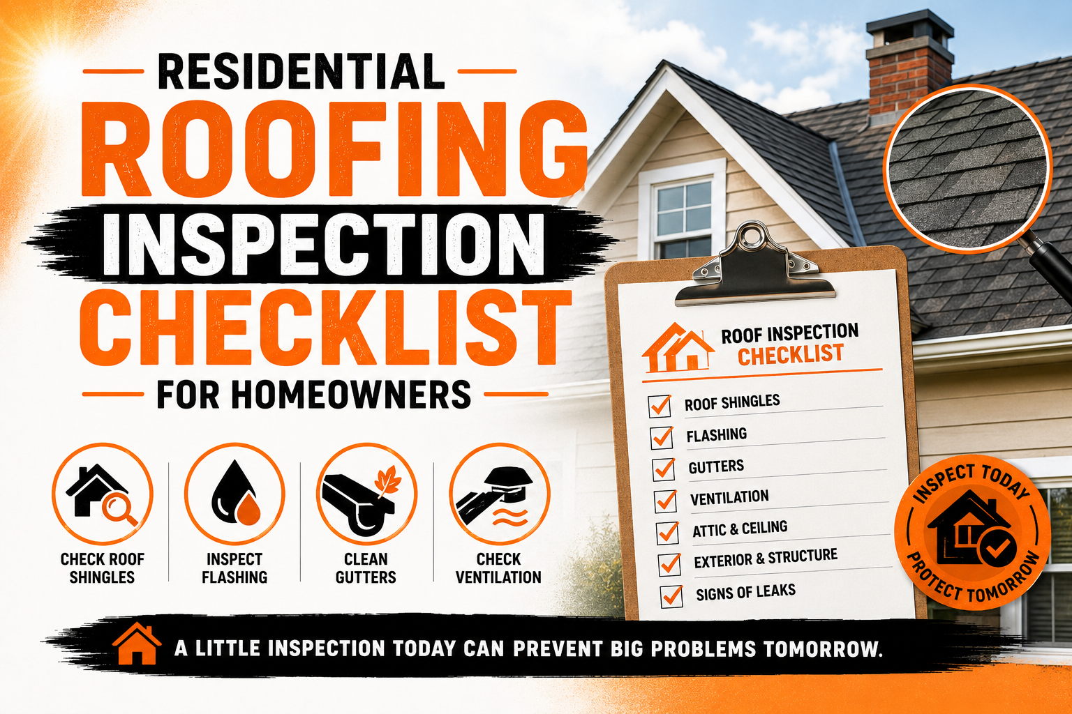 Residential Roofing Inspection Checklist for Homeowners