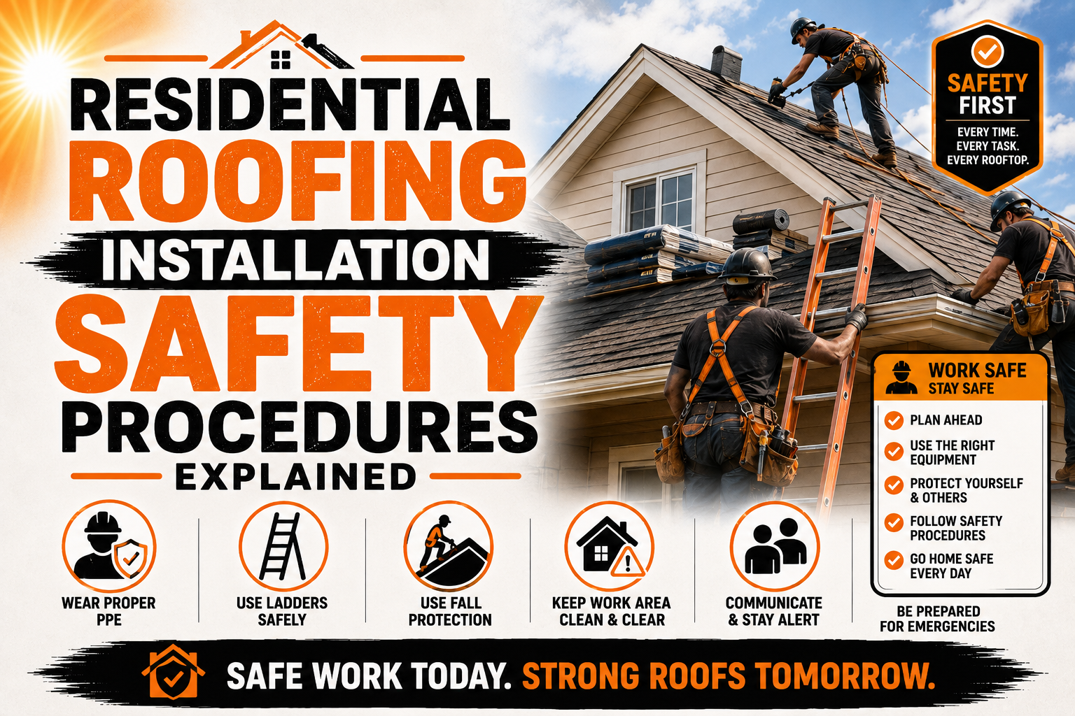 Residential Roofing Installation Safety Procedures Explained