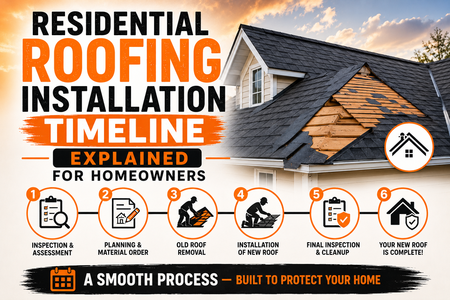 Residential Roofing Installation Timeline Explained for Homeowners