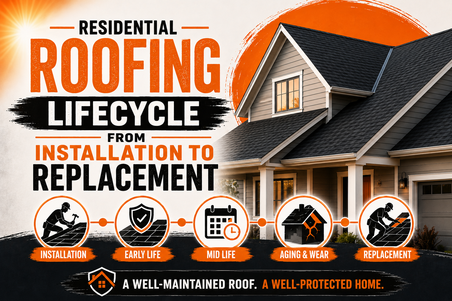 Residential Roofing Lifecycle From Installation to Replacement