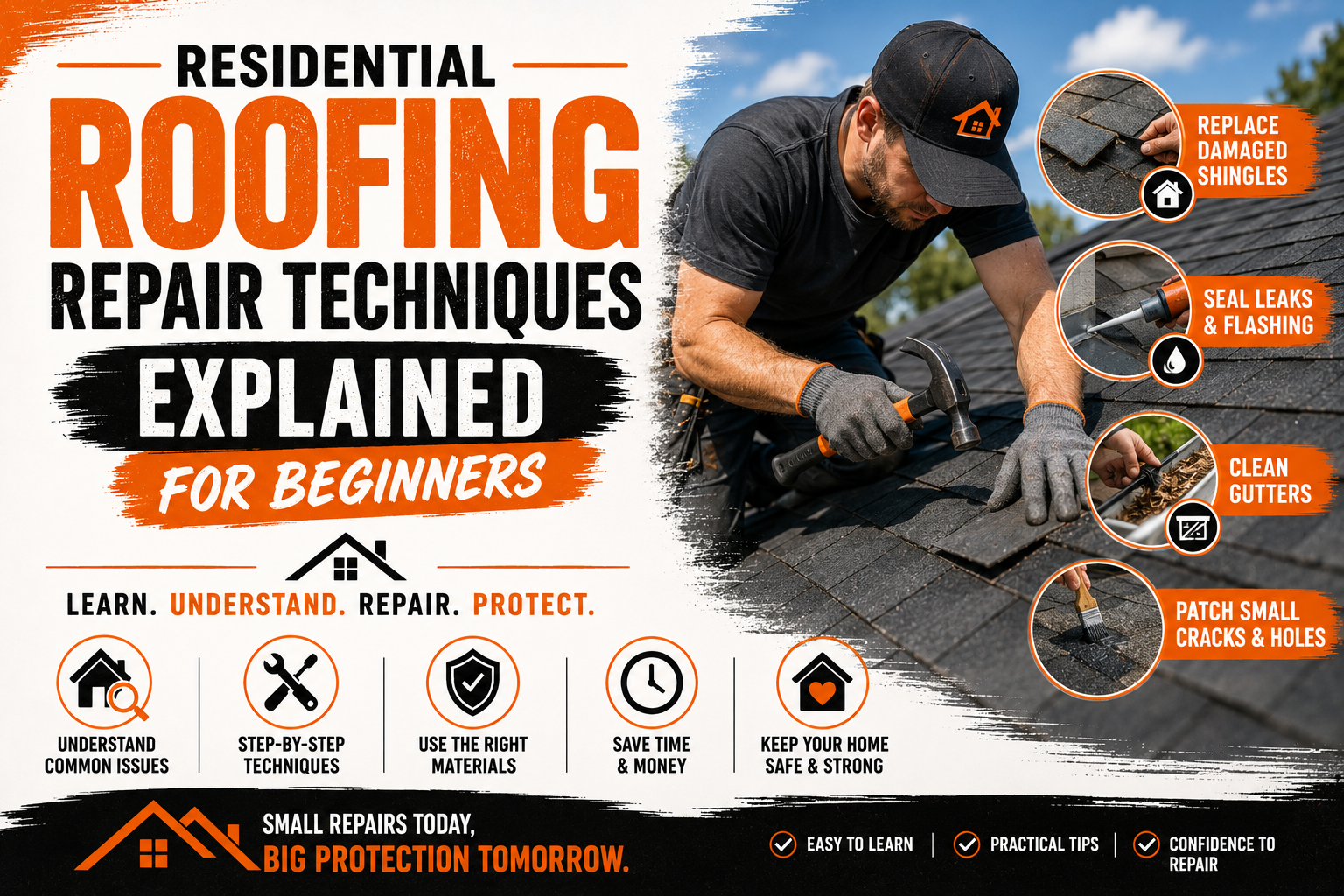 Residential Roofing Repair Techniques Explained for Beginners