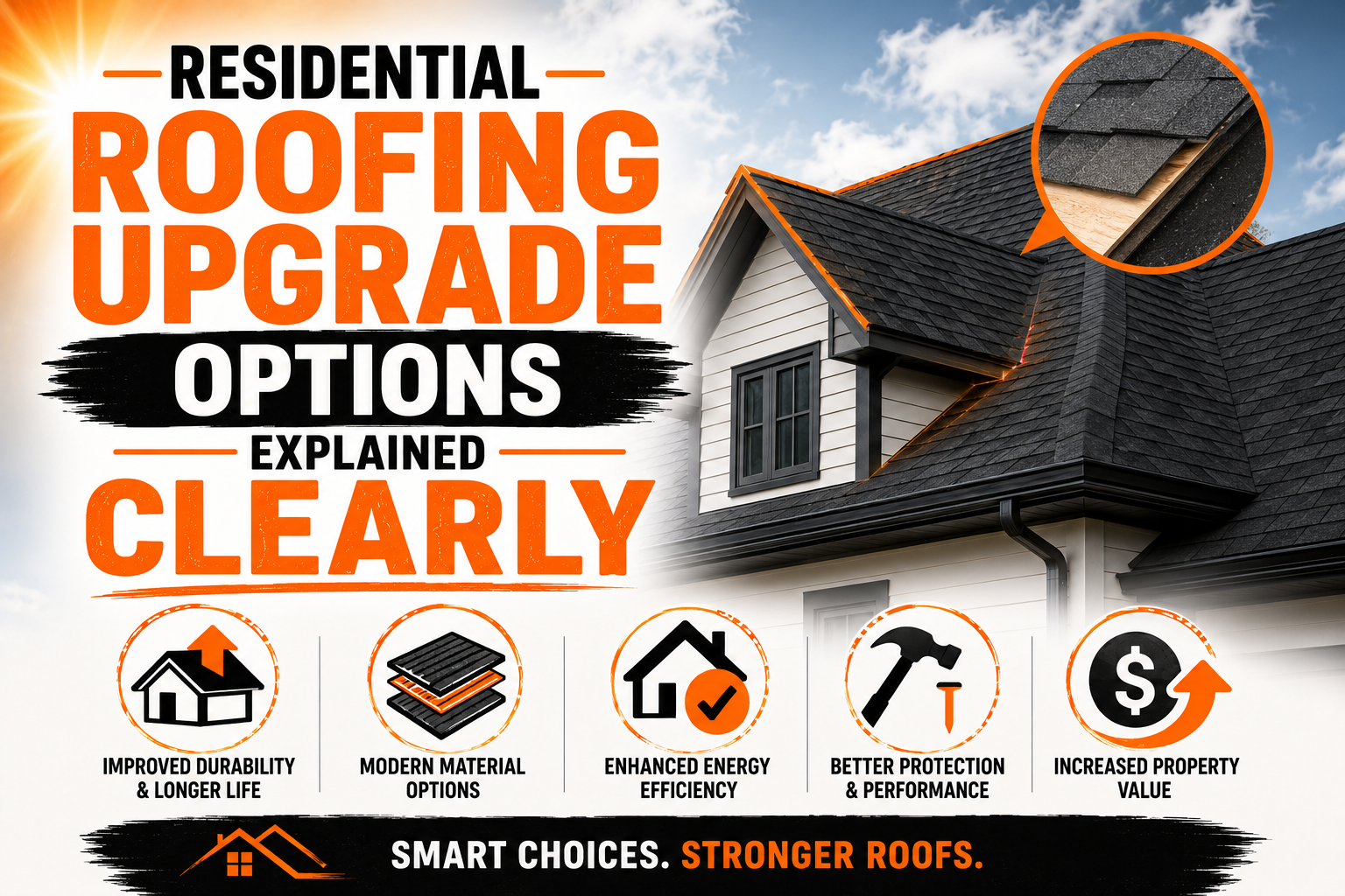 Residential Roofing Upgrade Options Explained Clearly