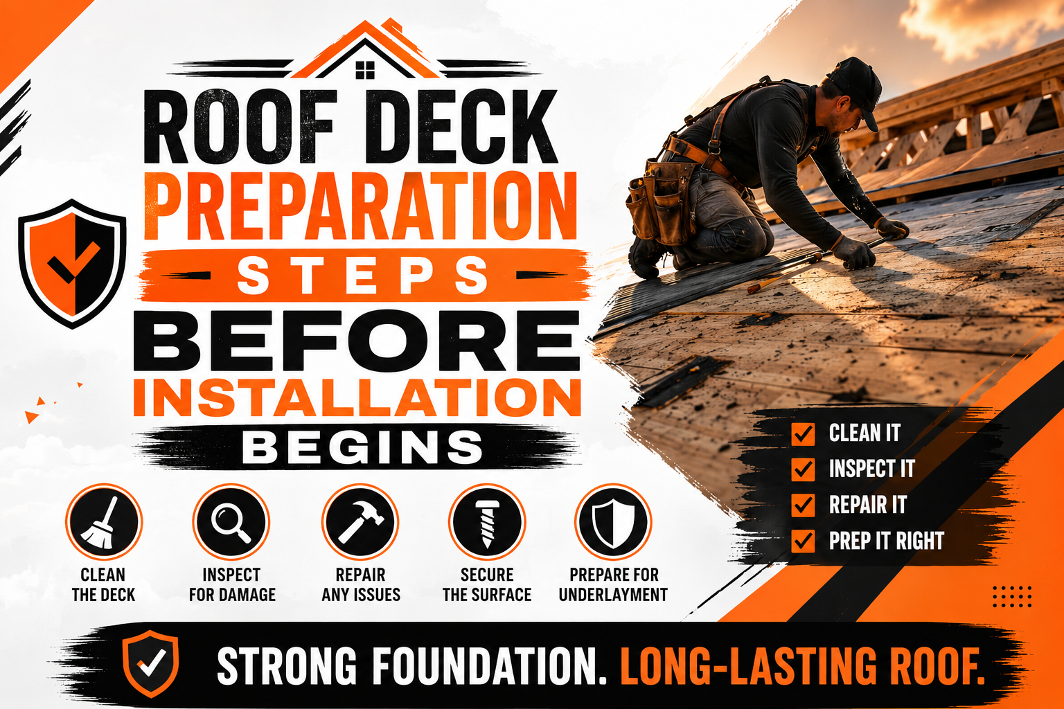 Roof Deck Preparation Steps Before Installation Begins
