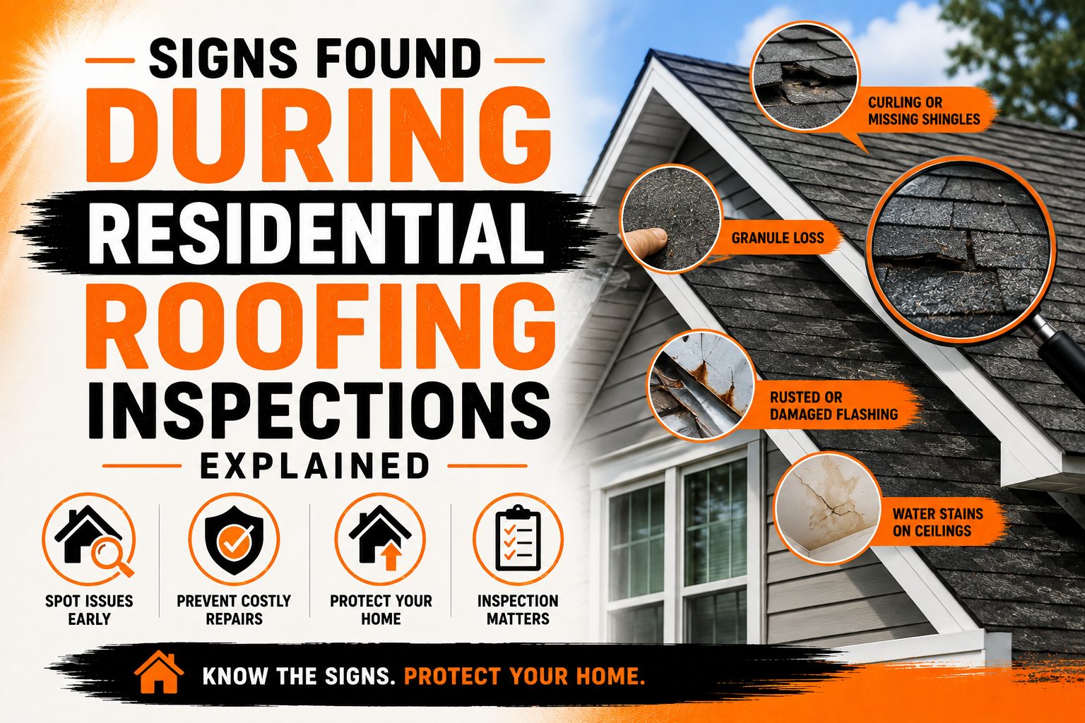 Signs Found During Residential Roofing Inspections Explained