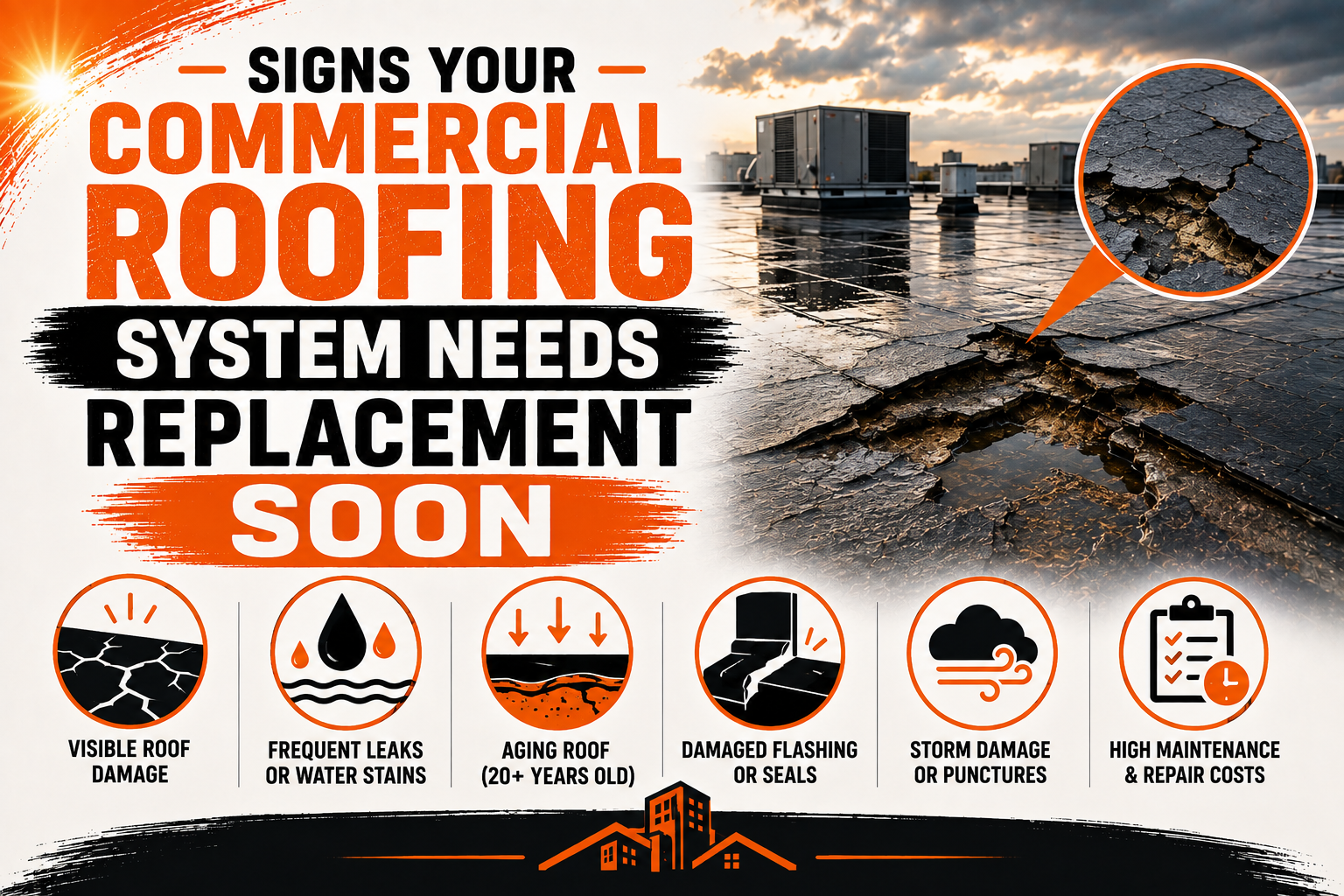 Signs Your Commercial Roofing System Needs Replacement Soon