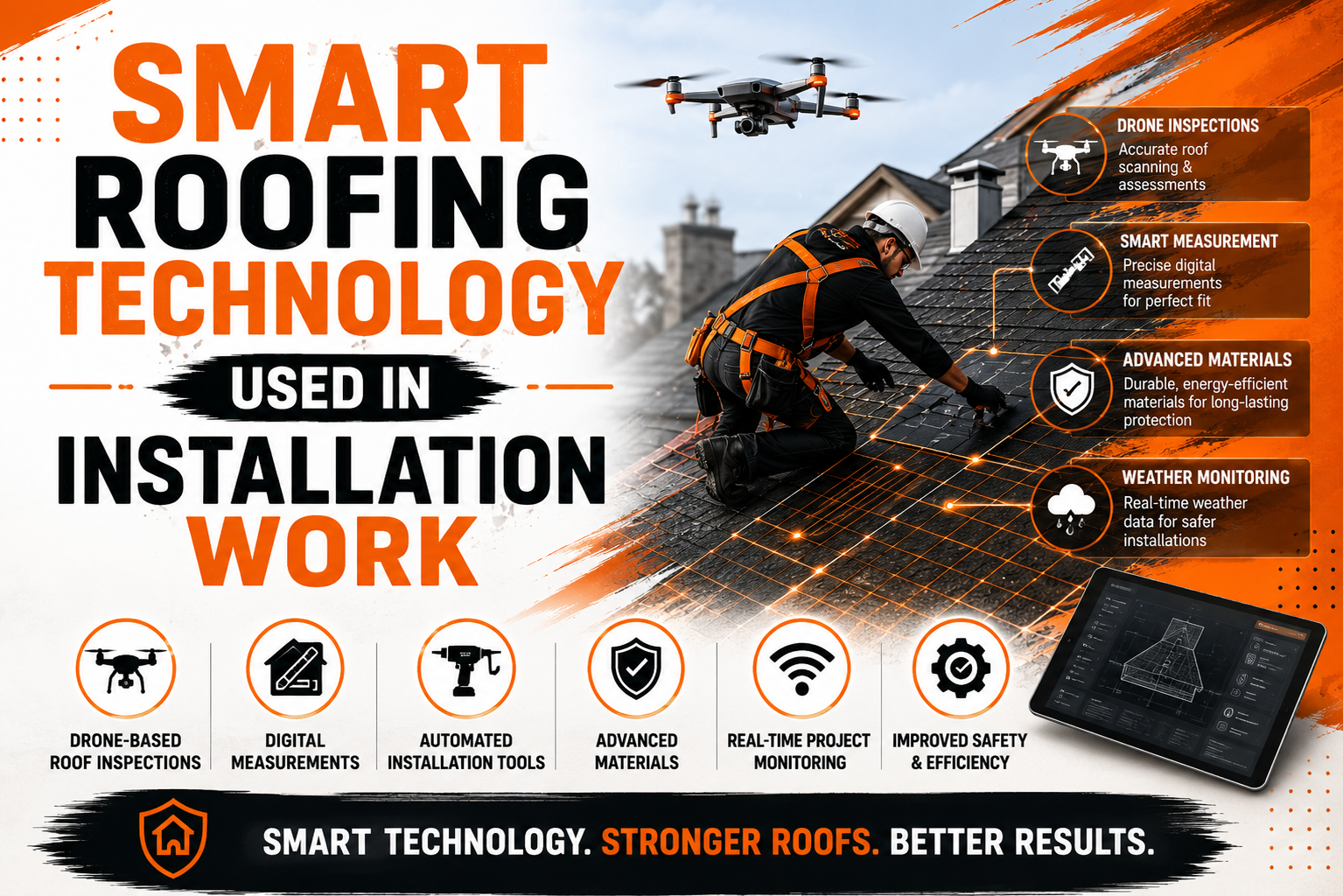 Smart Roofing Technology Used in Installation Work