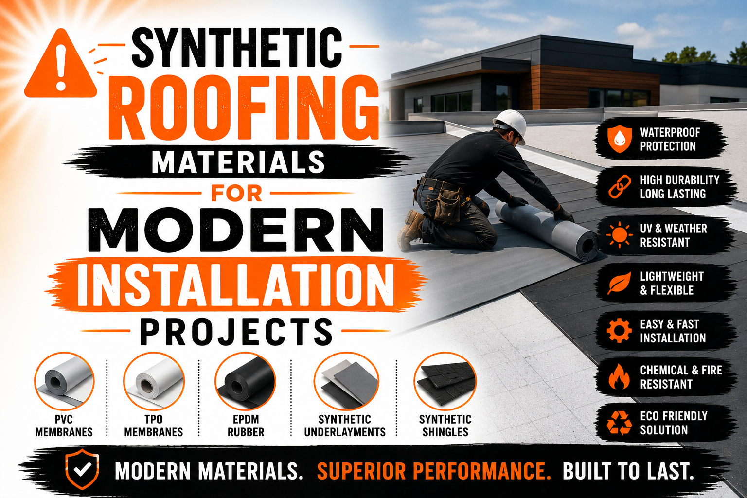 Synthetic Roofing Materials for Modern Installation Projects