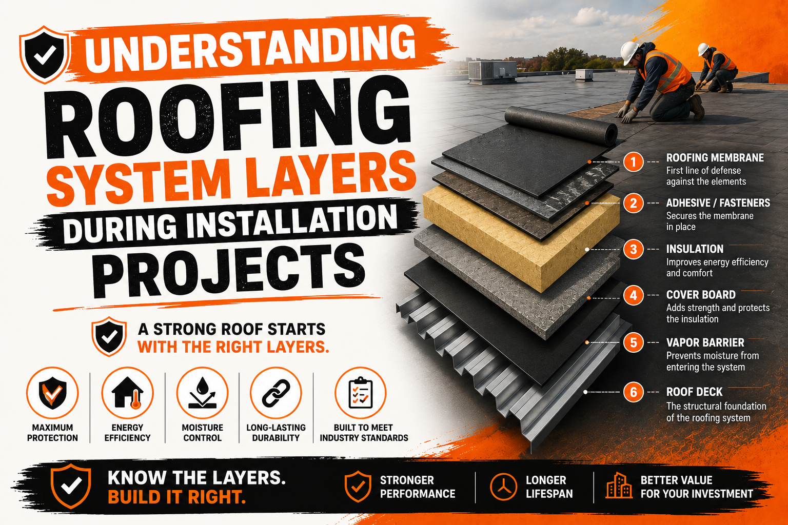 Understanding Roofing System Layers During Installation Projects