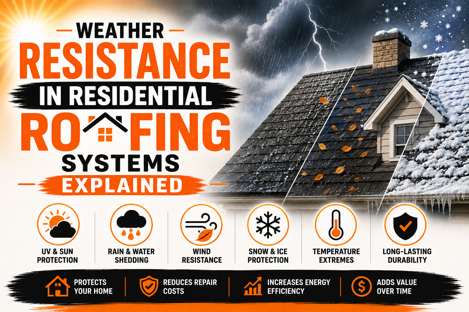 Weather Resistance in Residential Roofing Systems Explained