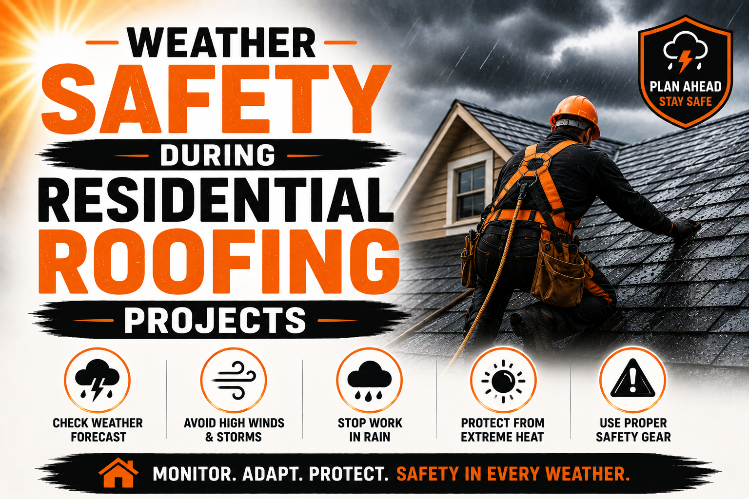 Weather Safety During Residential Roofing Projects