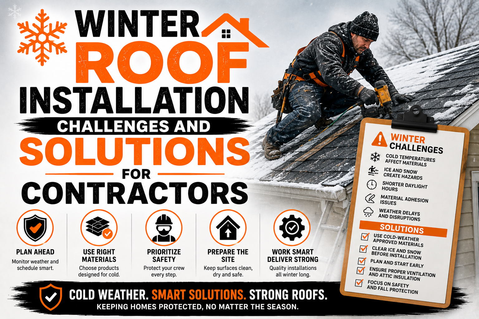 Winter Roof Installation Challenges and Solutions for Contractors