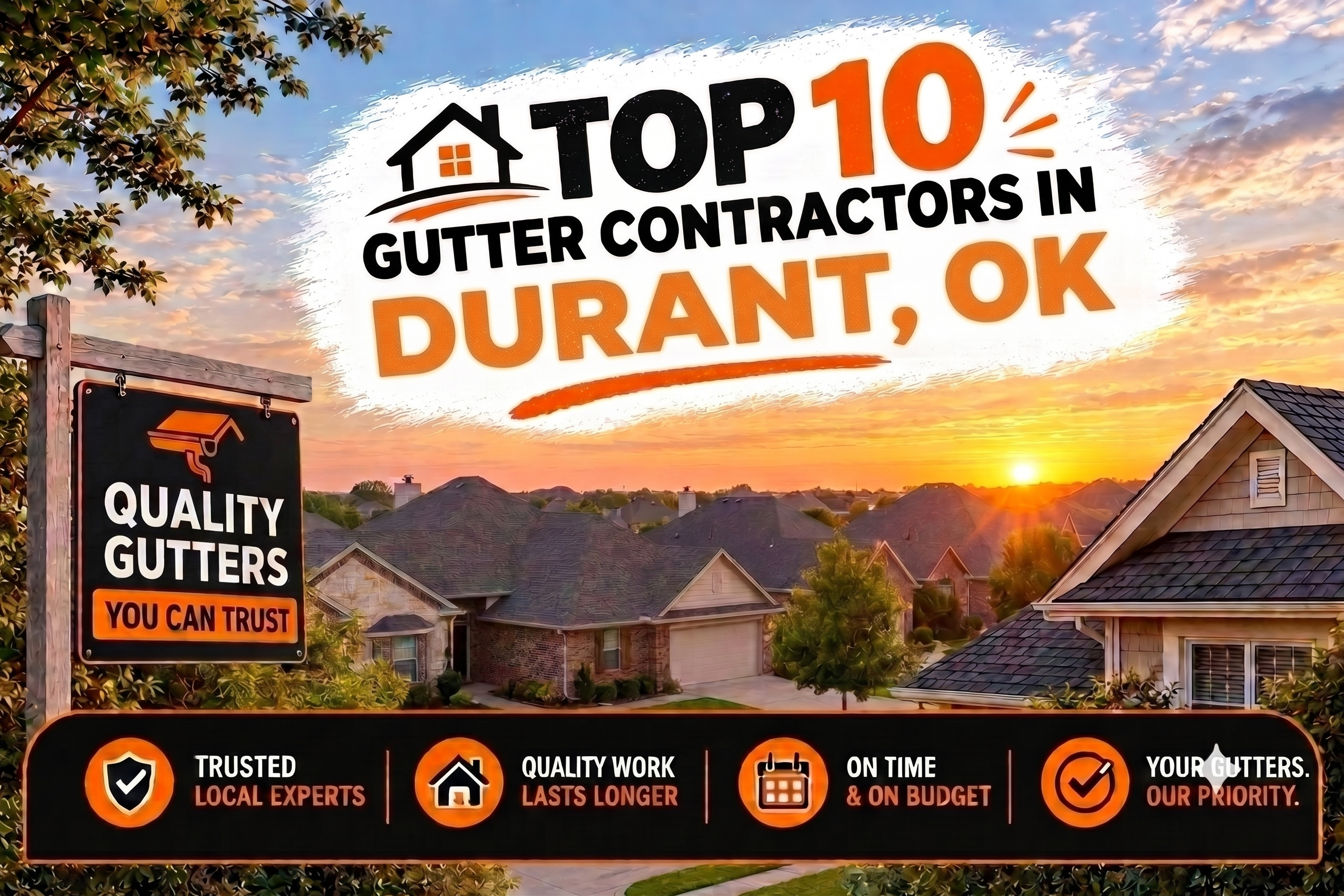 Top 10 Gutter Contractors in Durant, OK