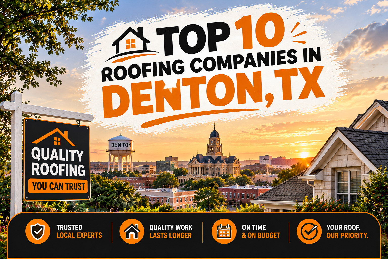 Top 10 Roofing Companies in Denton, TX