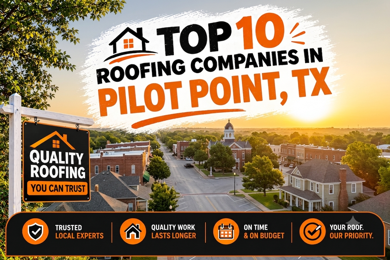 Top 10 Roofing Companies in Pilot Point, TX