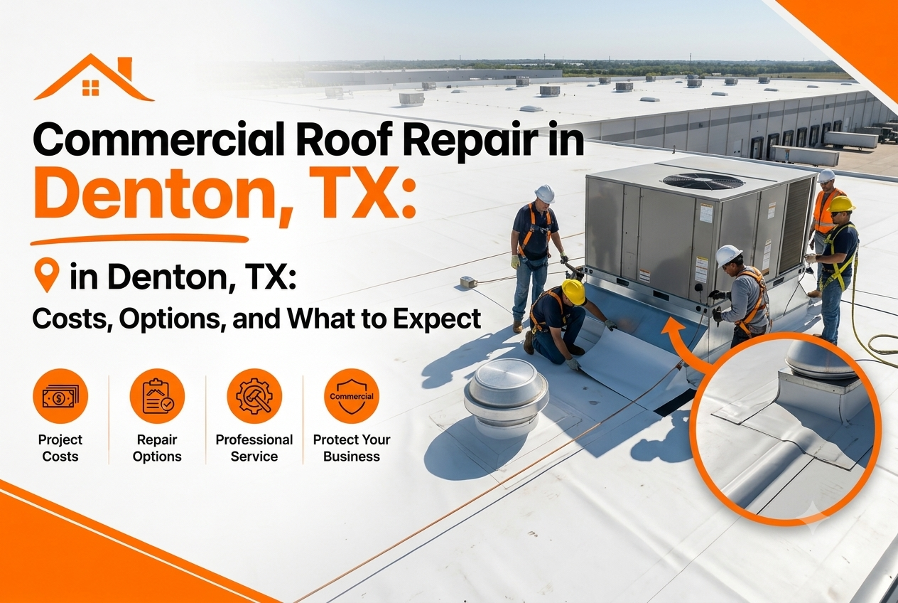 Commercial Roof Repair in Denton, TX: Costs, Options, and What to Expect