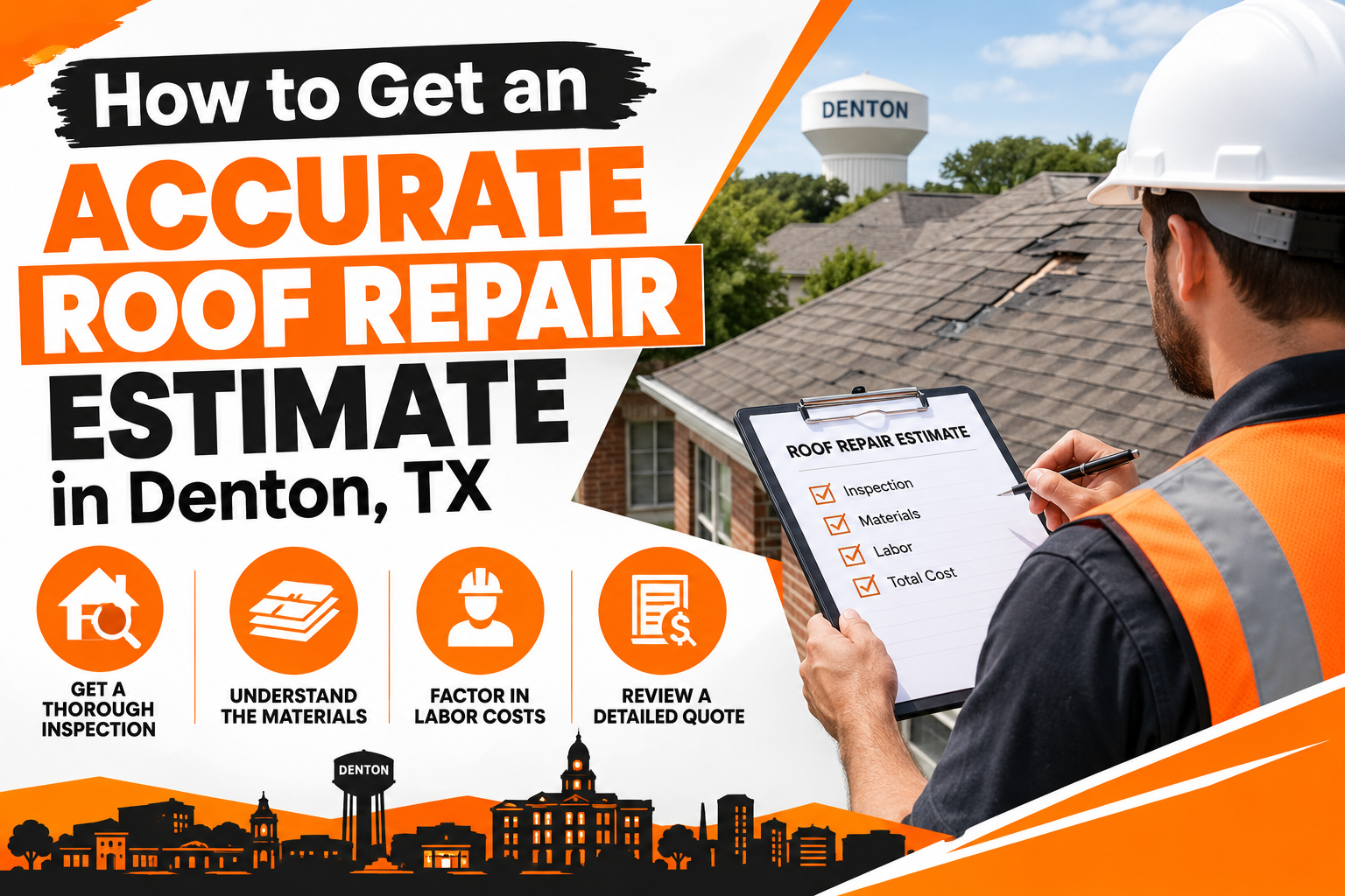 How to Get an Accurate Roof Repair Estimate in Denton, TX