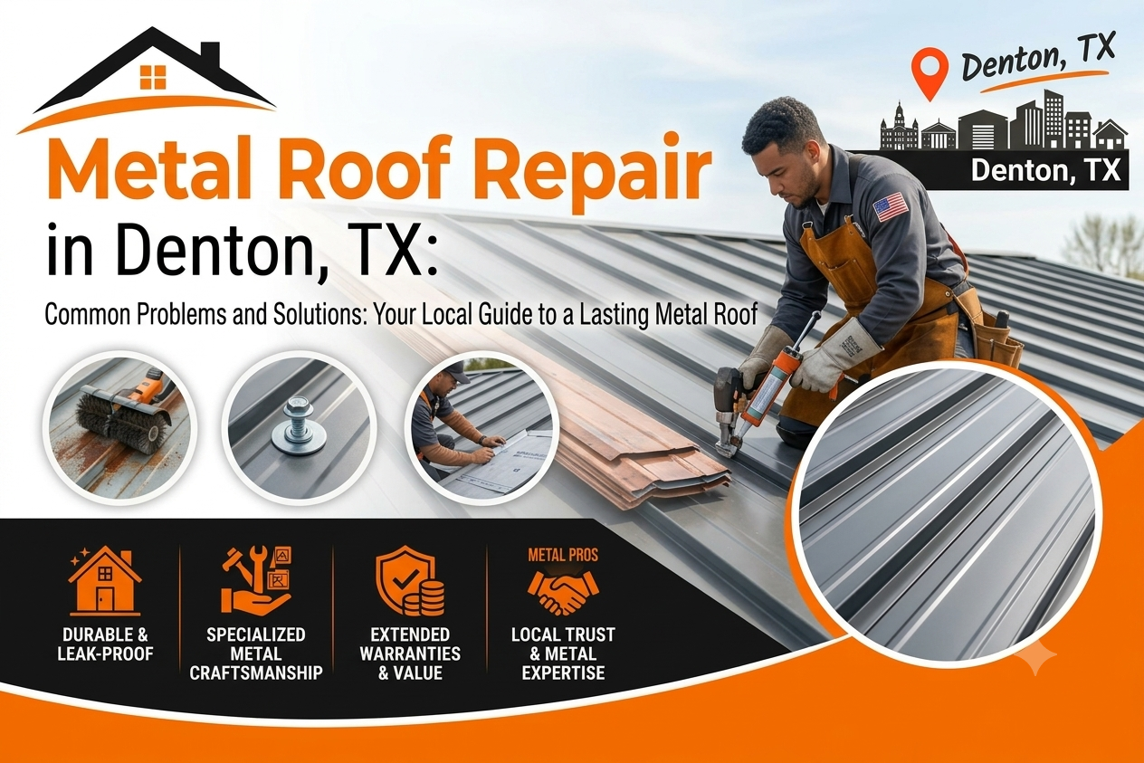 Metal Roof Repair in Denton, TX: Common Problems and Solutions