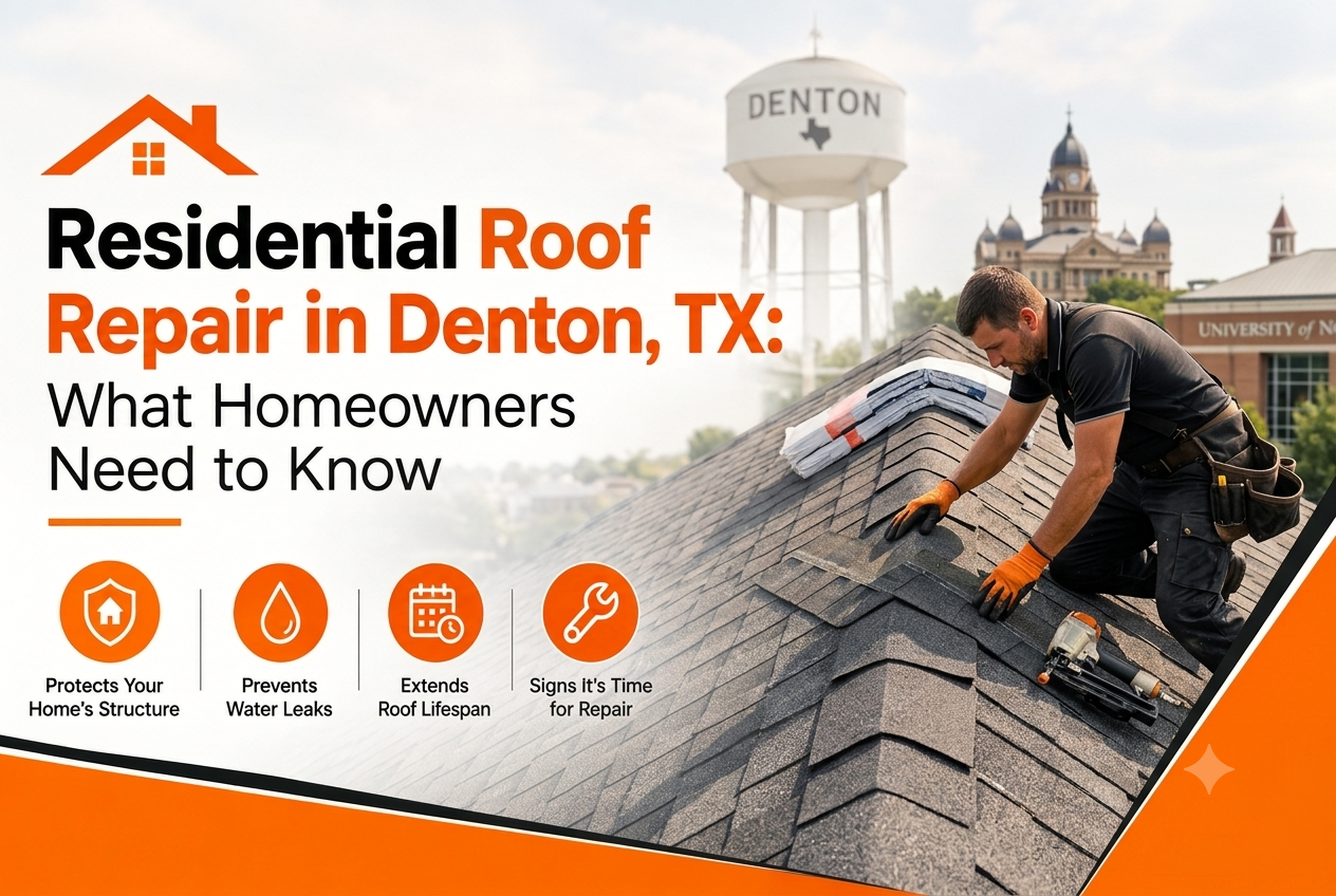 Residential Roof Repair in Denton, TX: What Homeowners Need to Know