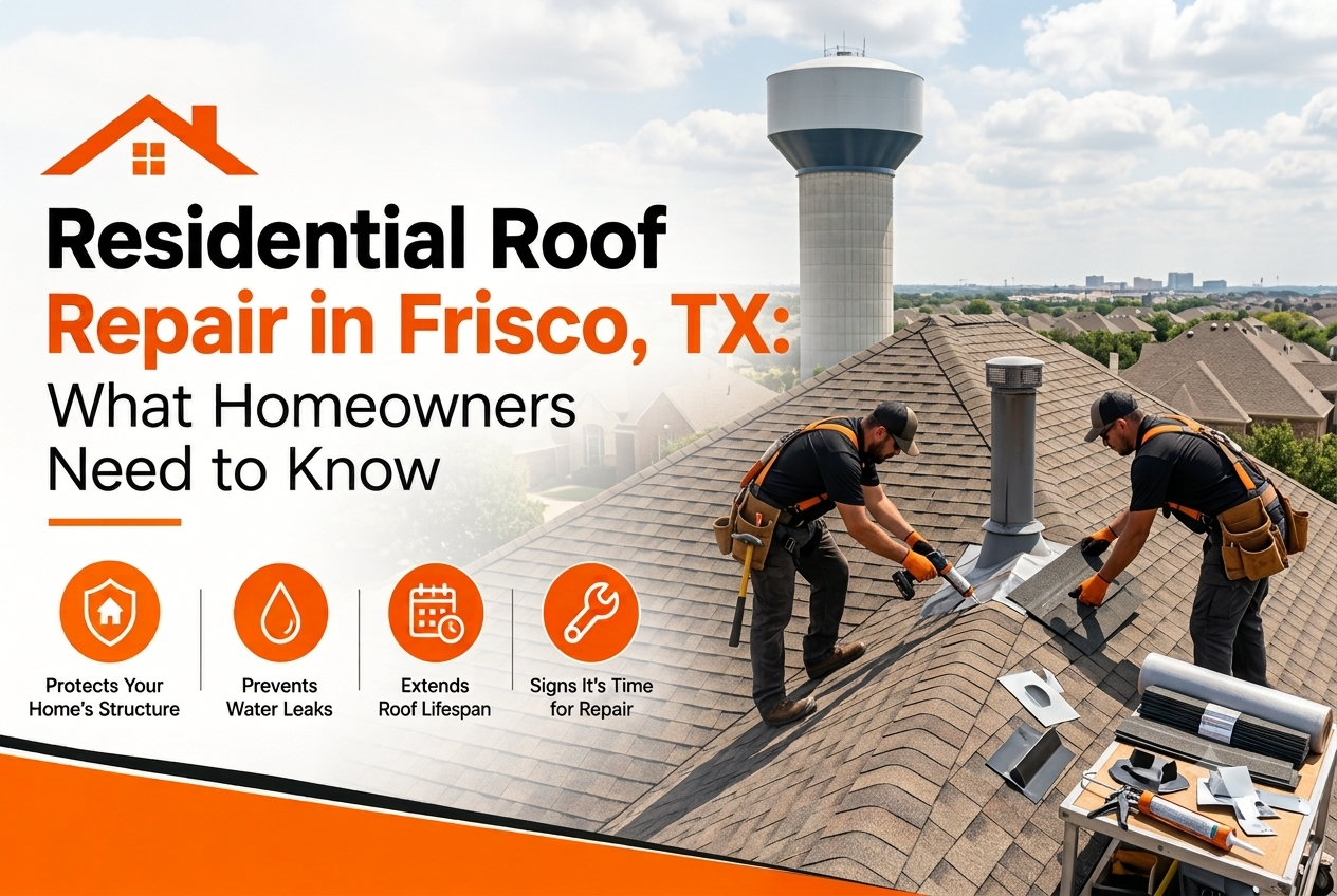 Residential Roof Repair in Frisco, TX: What Homeowners Need to Know