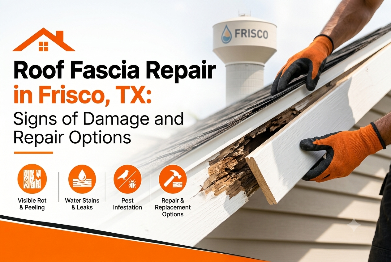 Roof Fascia Repair in Frisco, TX: Signs of Damage and Repair Options