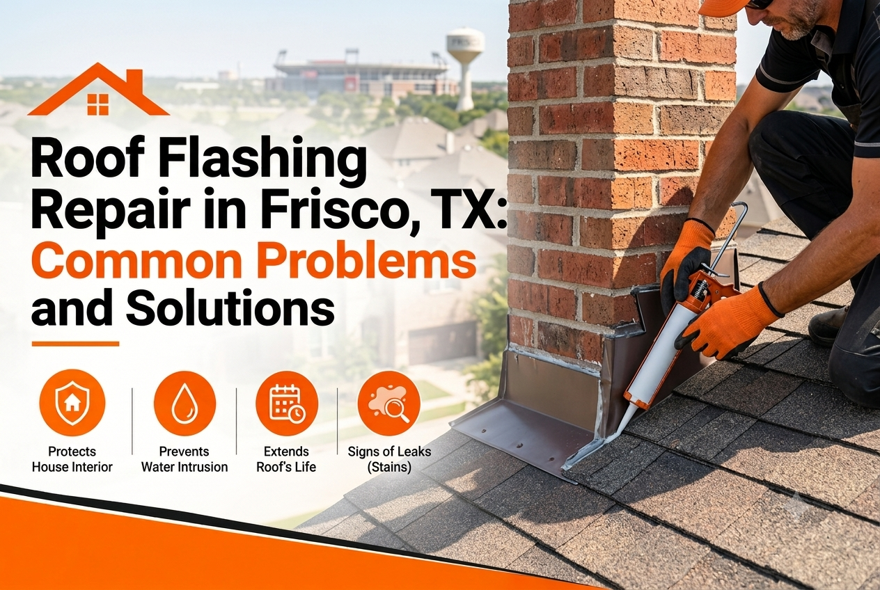 Roof Flashing Repair in Frisco, TX: Common Problems and Solutions