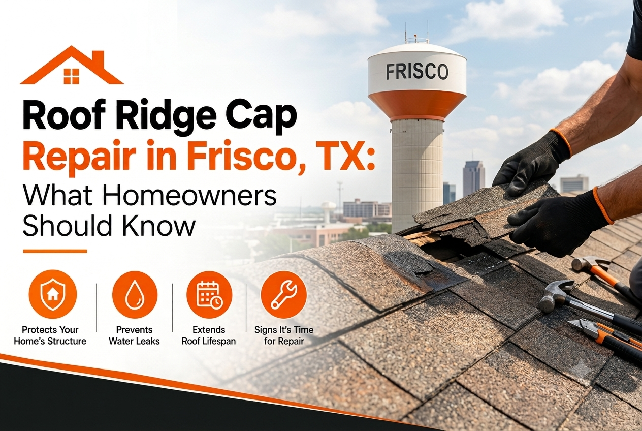 Roof Ridge Cap Repair in Frisco, TX: What Homeowners Should Know