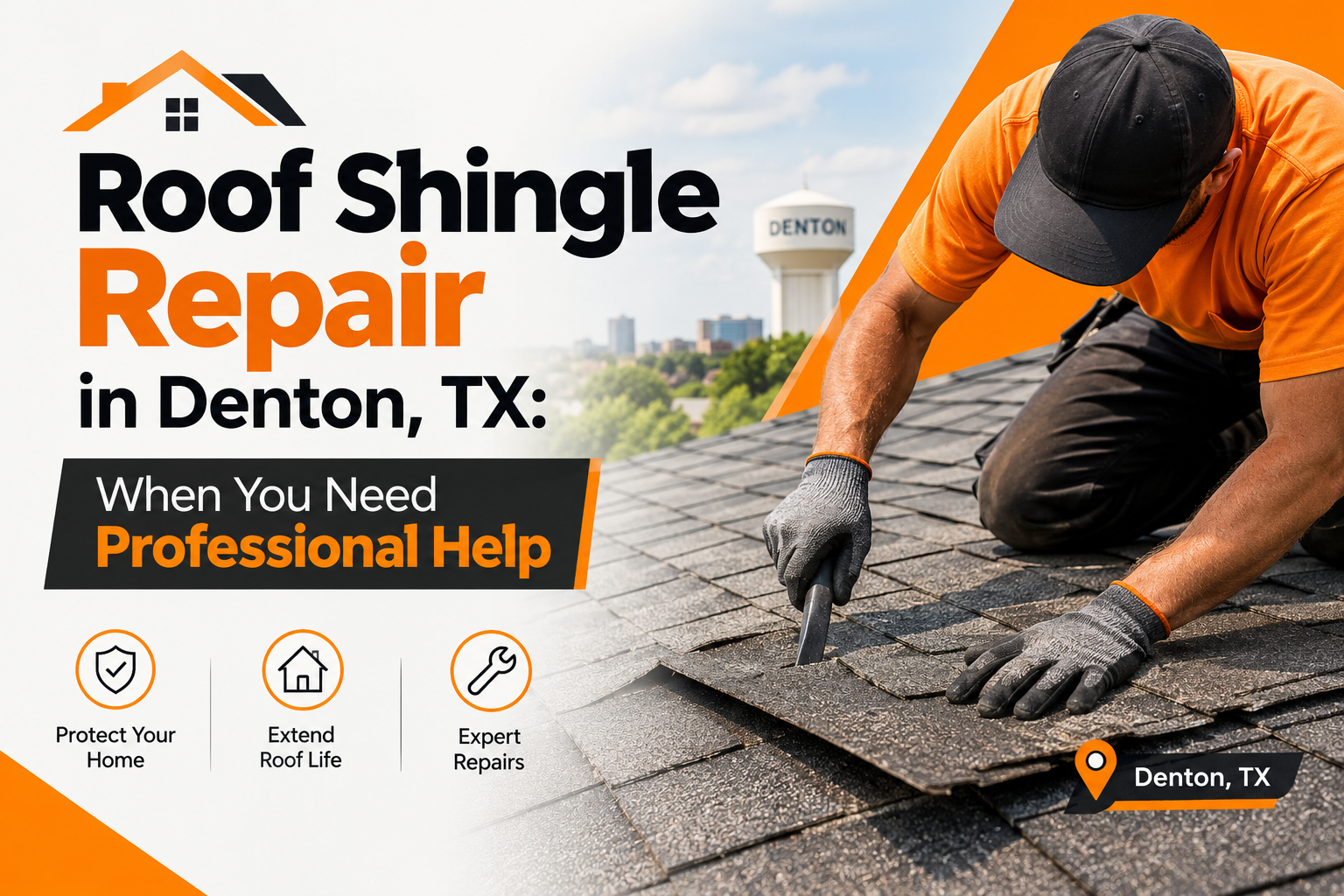 Roof Shingle Repair in Denton, TX: When You Need Professional Help