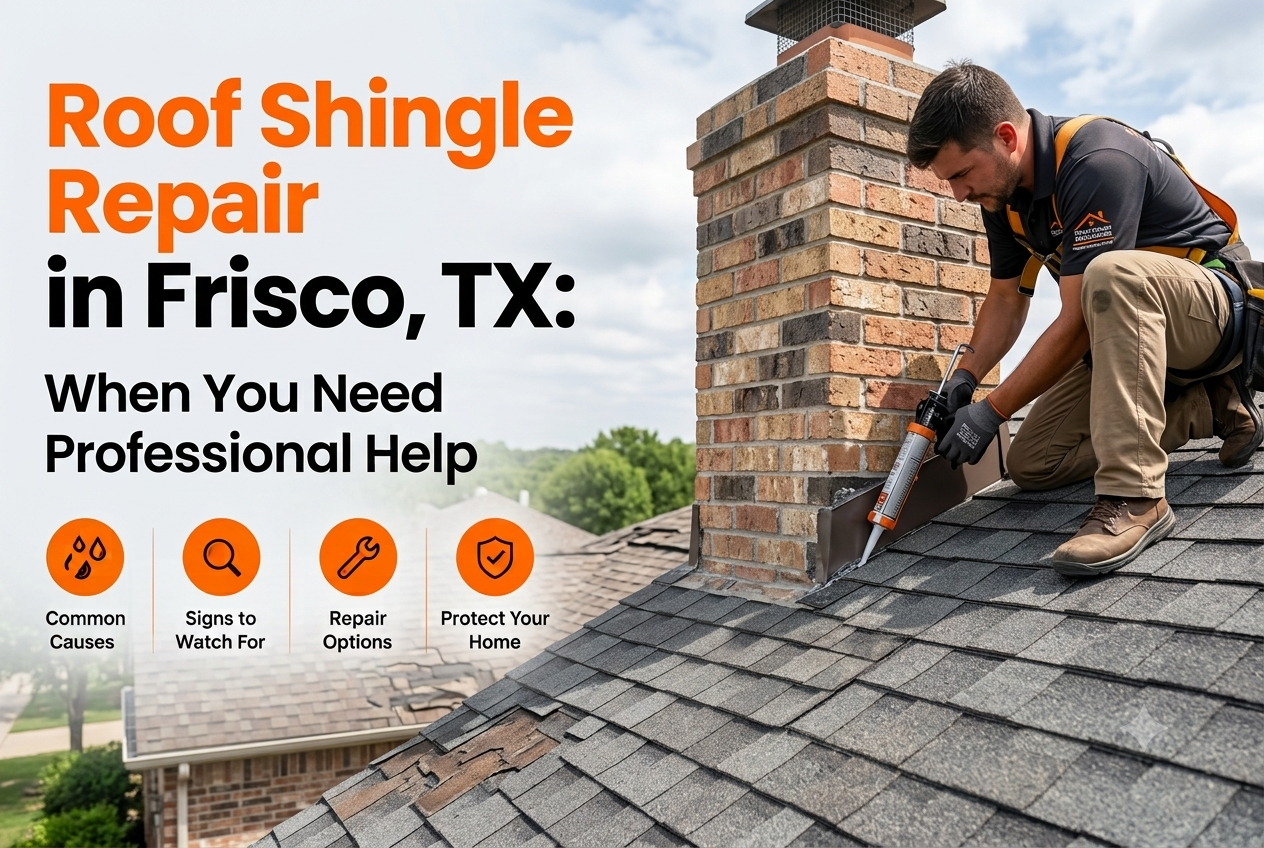 Roof Shingle Repair in Frisco, TX: When You Need Professional Help