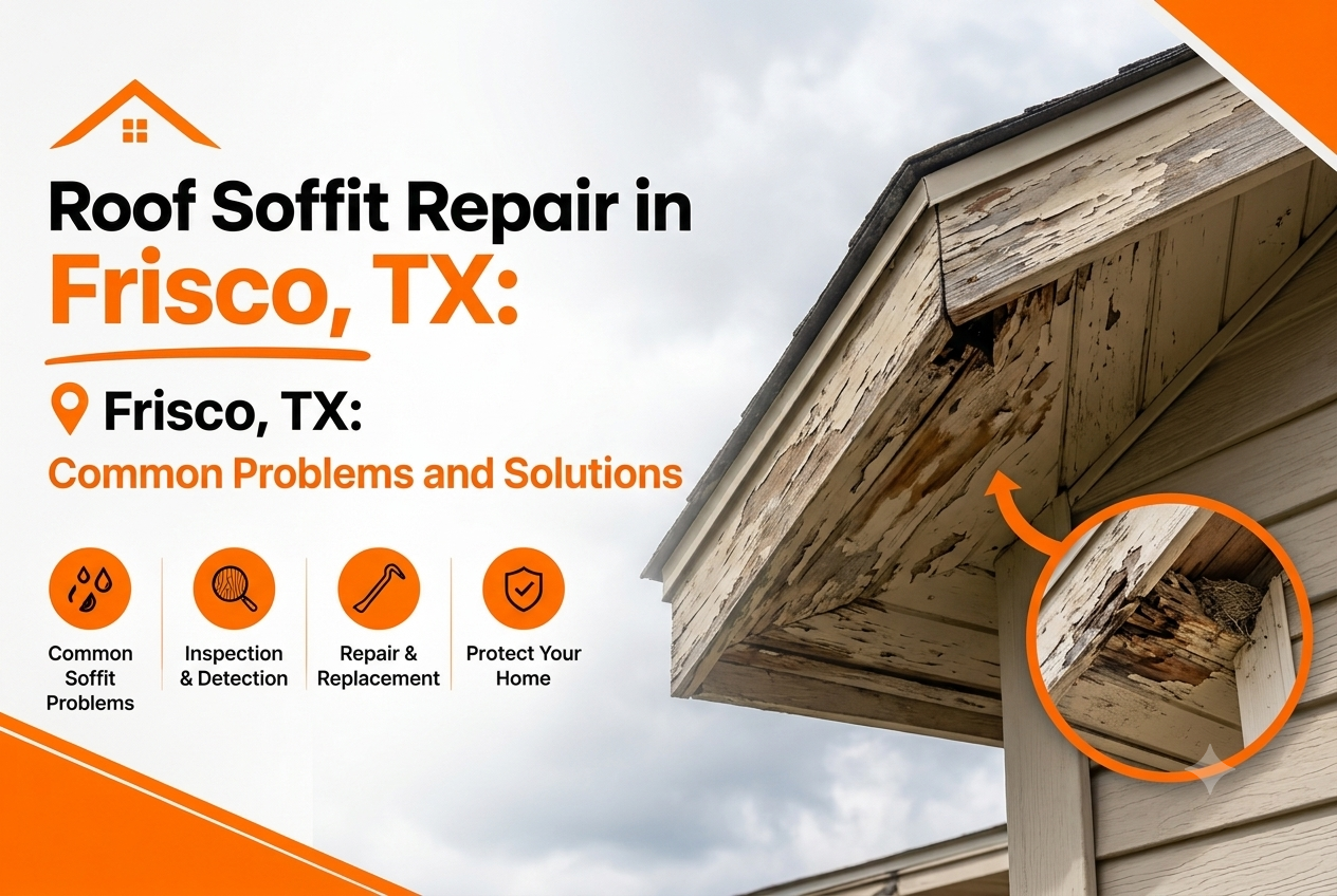 Roof Soffit Repair in Frisco, TX: Common Problems and Solutions