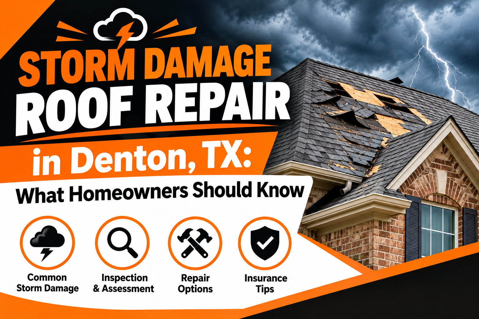 Storm Damage Roof Repair in Denton, TX: What Homeowners Should Know