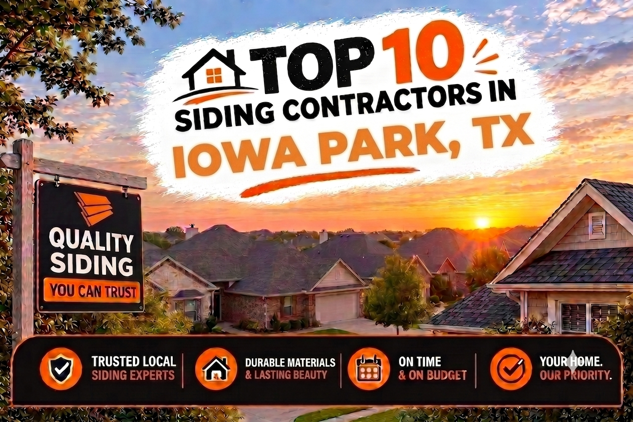 Top 10 Siding Contractors in Iowa Park, TX