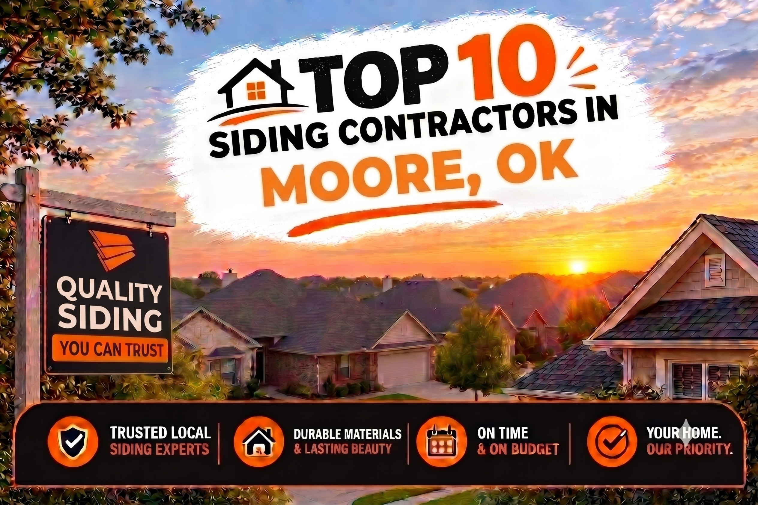 Top 10 Siding Contractors in Moore, OK