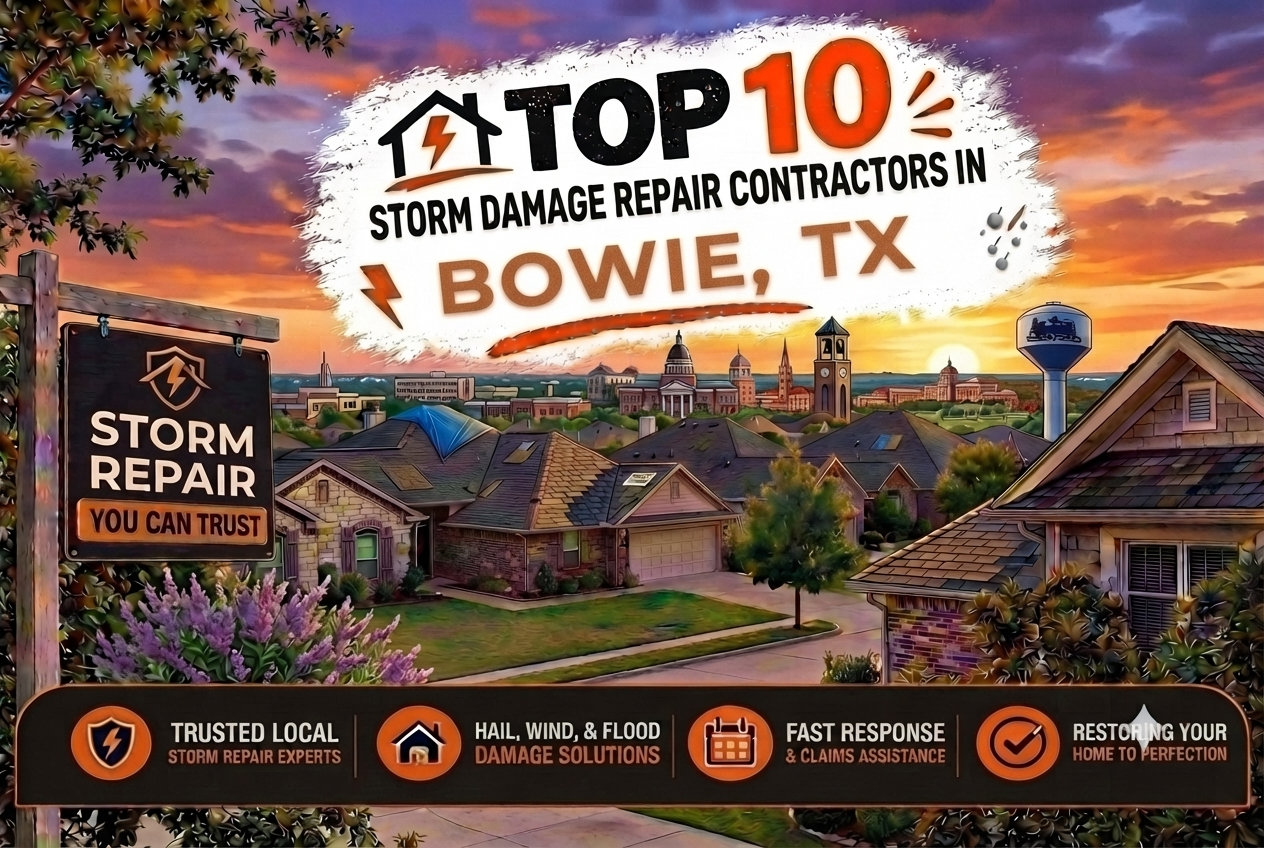 Top 10 Storm Damage Repair Contractors in Bowie, TX