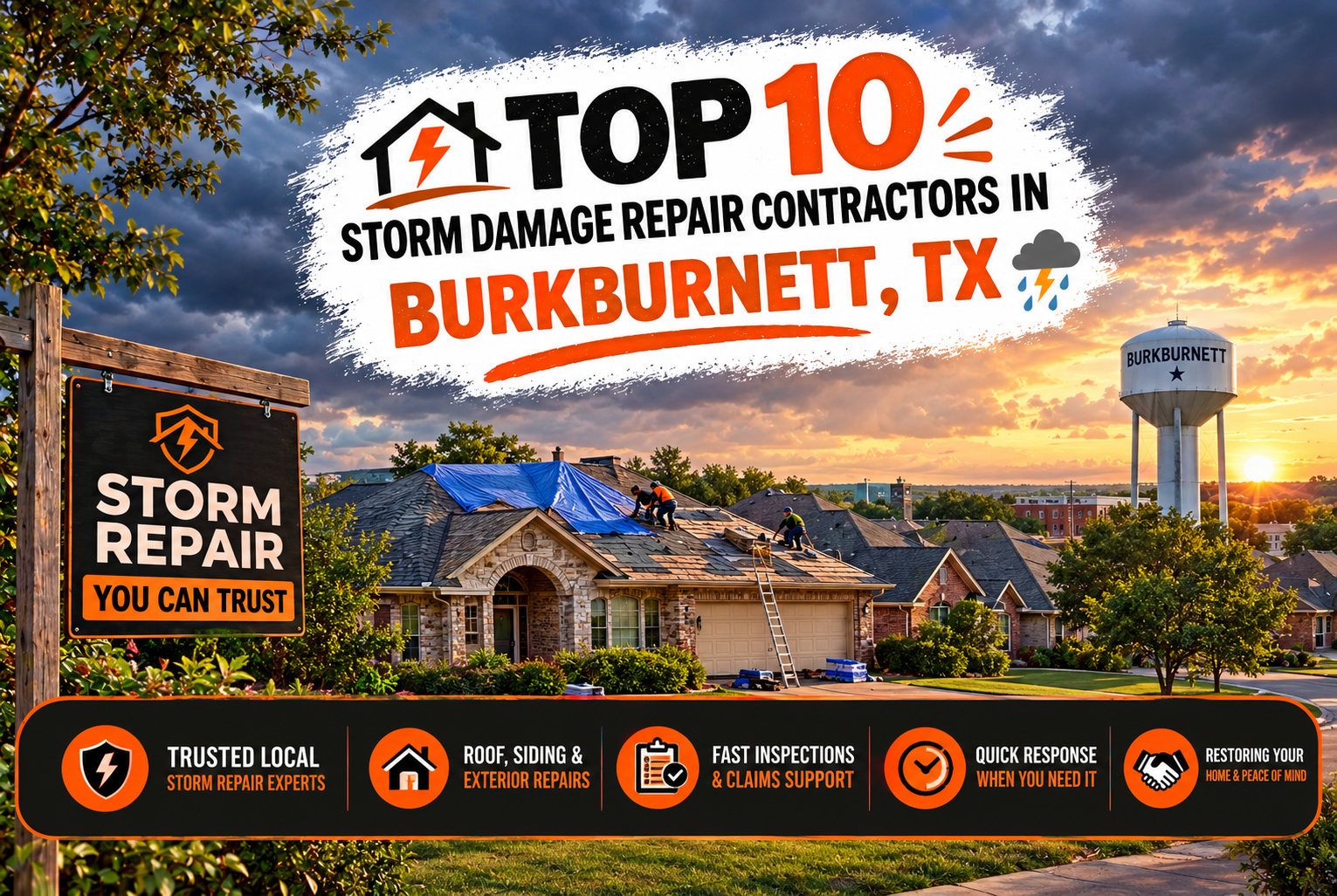 Top 10 Storm Damage Repair Contractors in Burkburnett, TX