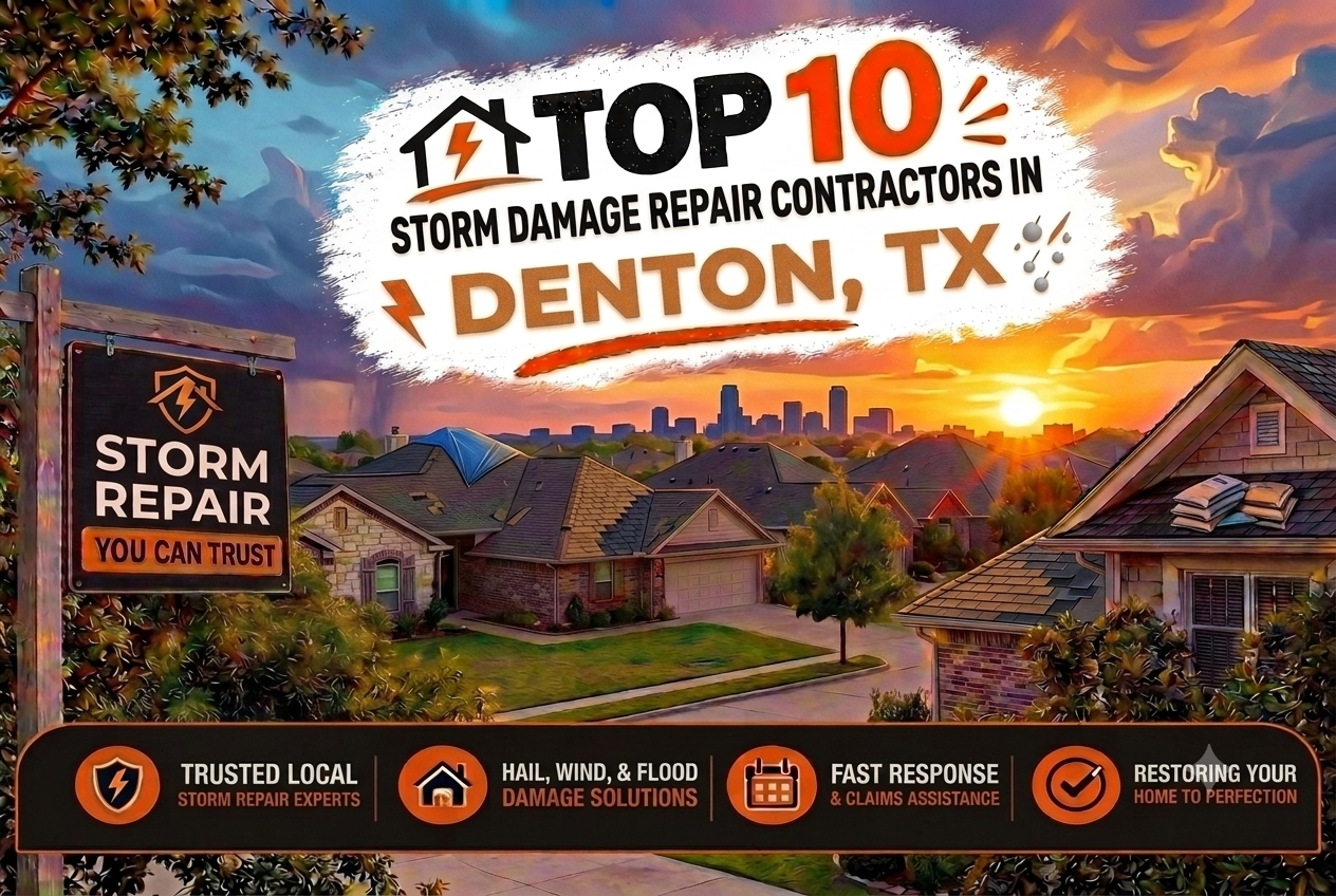 Top 10 Storm Damage Repair Contractors in Denton, TX