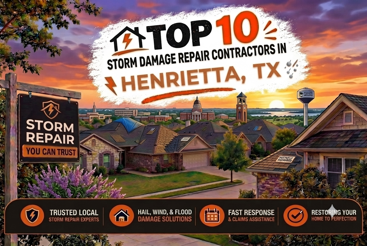 Top 10 Storm Damage Repair Contractors in Henrietta, TX