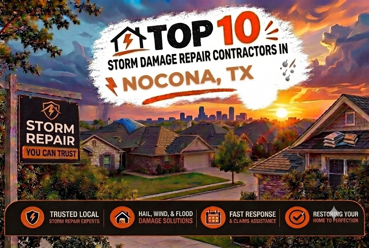 Top 10 Storm Damage Repair Contractors in Nocona, TX