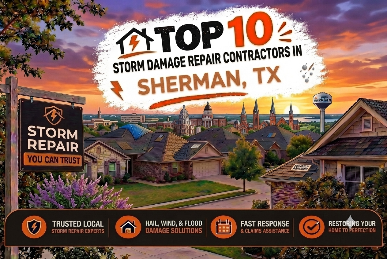 Top 10 Storm Damage Repair Contractors in Sherman, TX